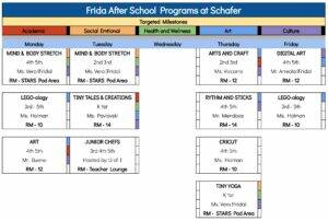 Schafer After School Program - 2024 SCHEDULE